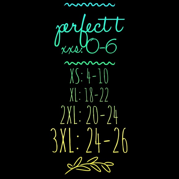 NWT LuLaRoe 3XL Perfect Tee Floral - Picture 2 of 2